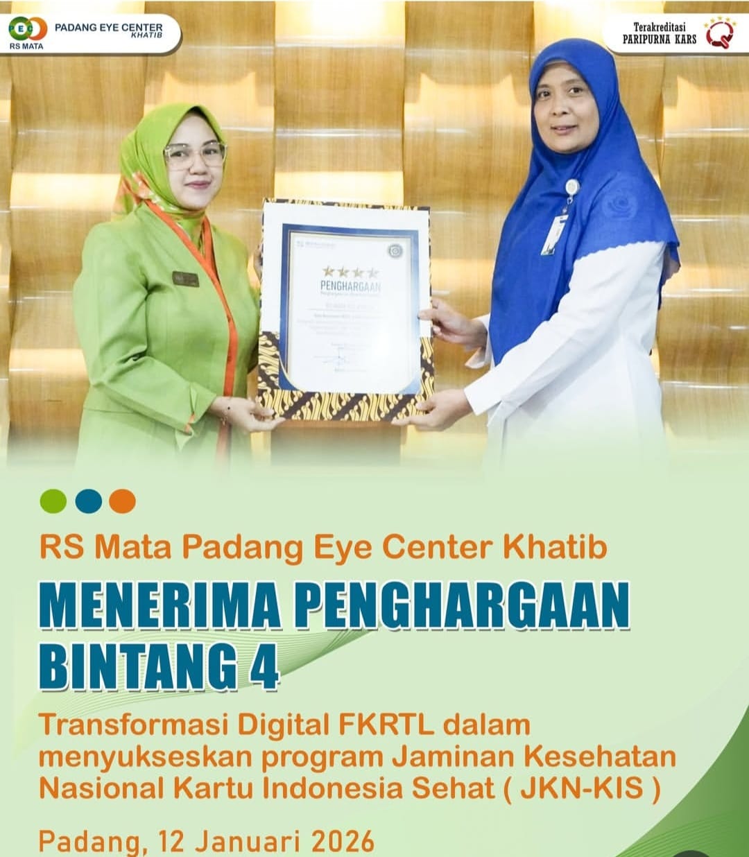 Penghargaan Bintang 4 Transformasi Digital FKRTL