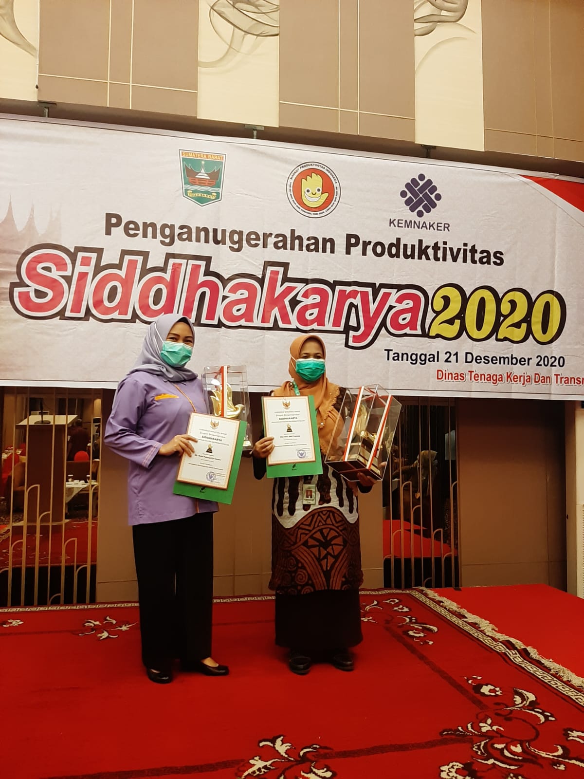 Penghargaan Kecelakaan Nihil dalam melaksanakan Program Keselamatan dan Kesehatan Kerja (K3)